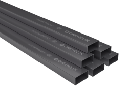 One Helix Rectangular Hollow Section IS 4923 YSt 210 Black